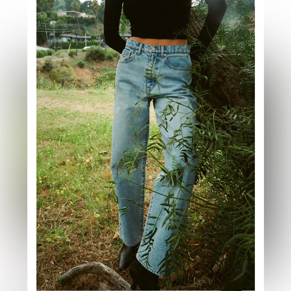 Unpublished Rumi High Rise Loose Stacked Leg Jeans